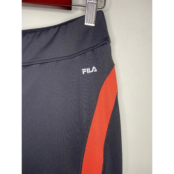 EUC FILA Athletic Leggings with Zip Pocket Gray/Coral Women… - Picture 3 of 5